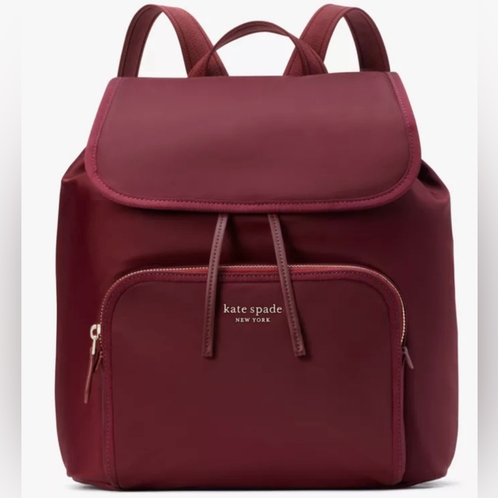Kate Spade Burgundy Backpack
